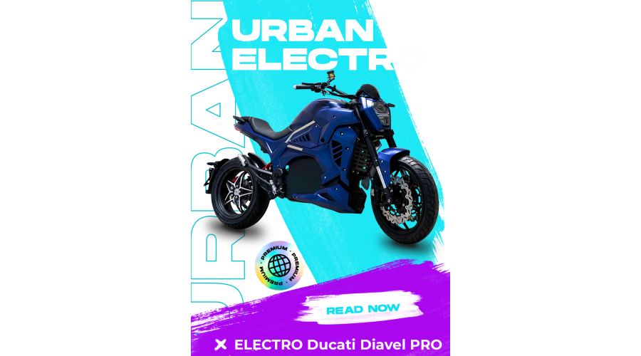 Обзор на электромотоцикл ELECTRO Ducati Diavel PRO