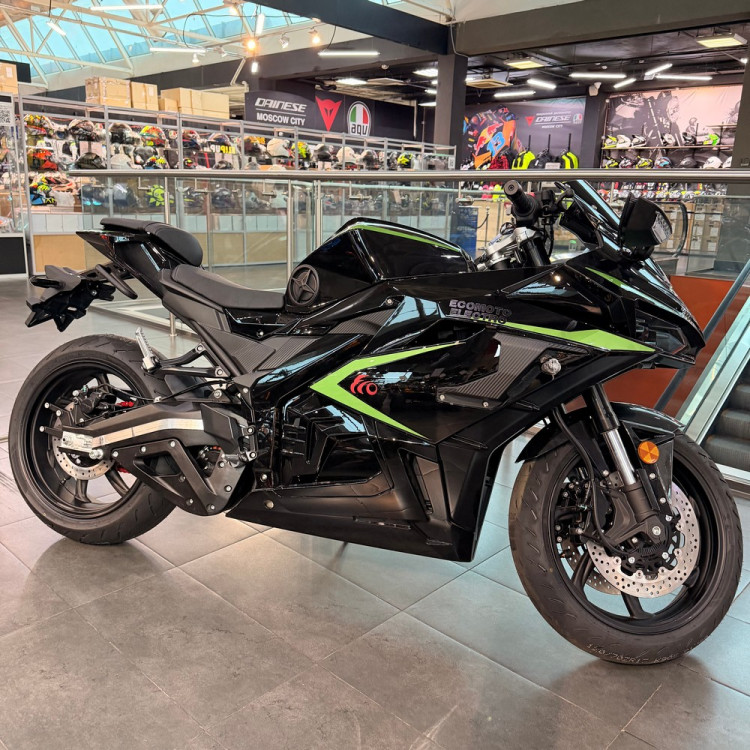 Электромотоцикл ECO Stalker Black/Green 160Ah