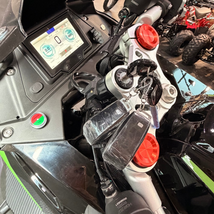 Электромотоцикл ECO Stalker Black/Green 160Ah