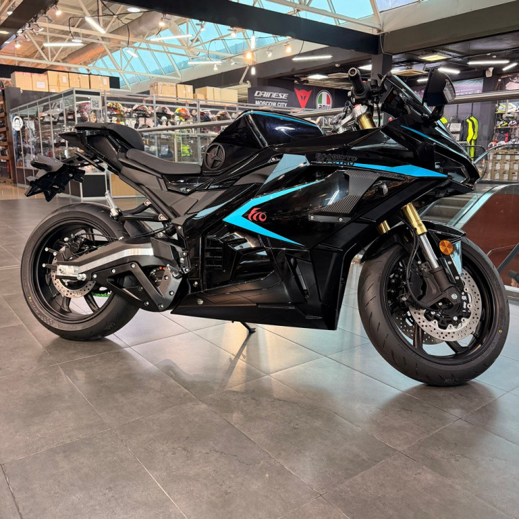 Электромотоцикл ECO Stalker Black/Blue 160Ah