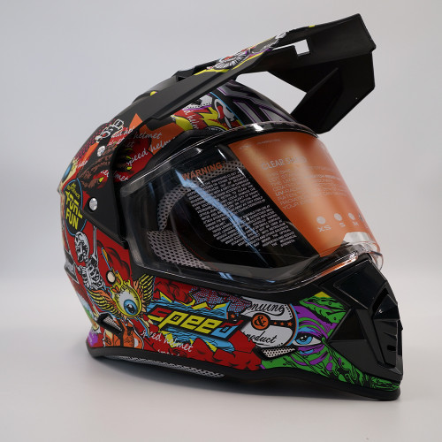 Шлем кроссовый Color Speed Helmet