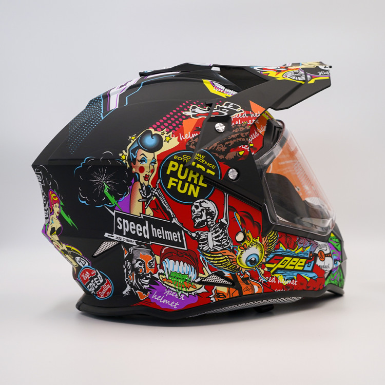 Шлем кроссовый Color Speed Helmet