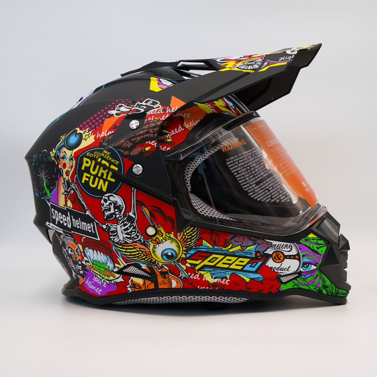 Шлем кроссовый Color Speed Helmet